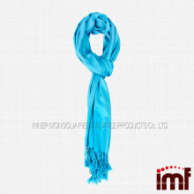 Hot sale solid color sequin wool scarf with tassels